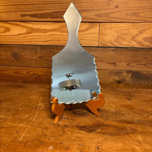 Vintage Hand Mirror on Stand - Picture 1 of 4